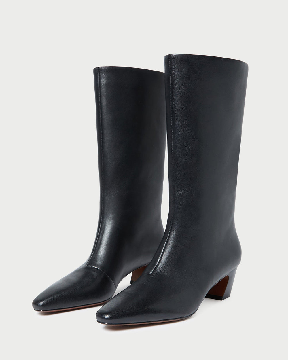 Cleo Black Leather Mid-Calf Boot | Women Loeffler Randall