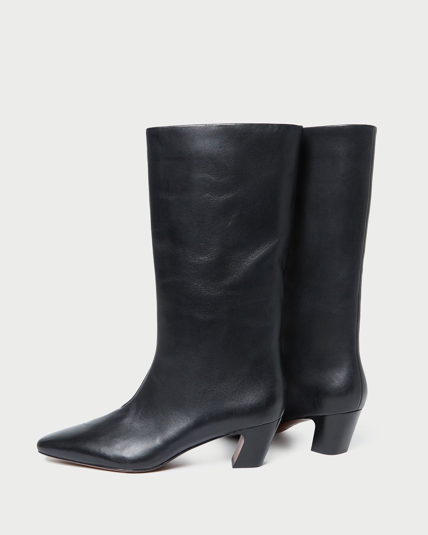 Cleo Black Leather Mid-Calf Boot | Women Loeffler Randall