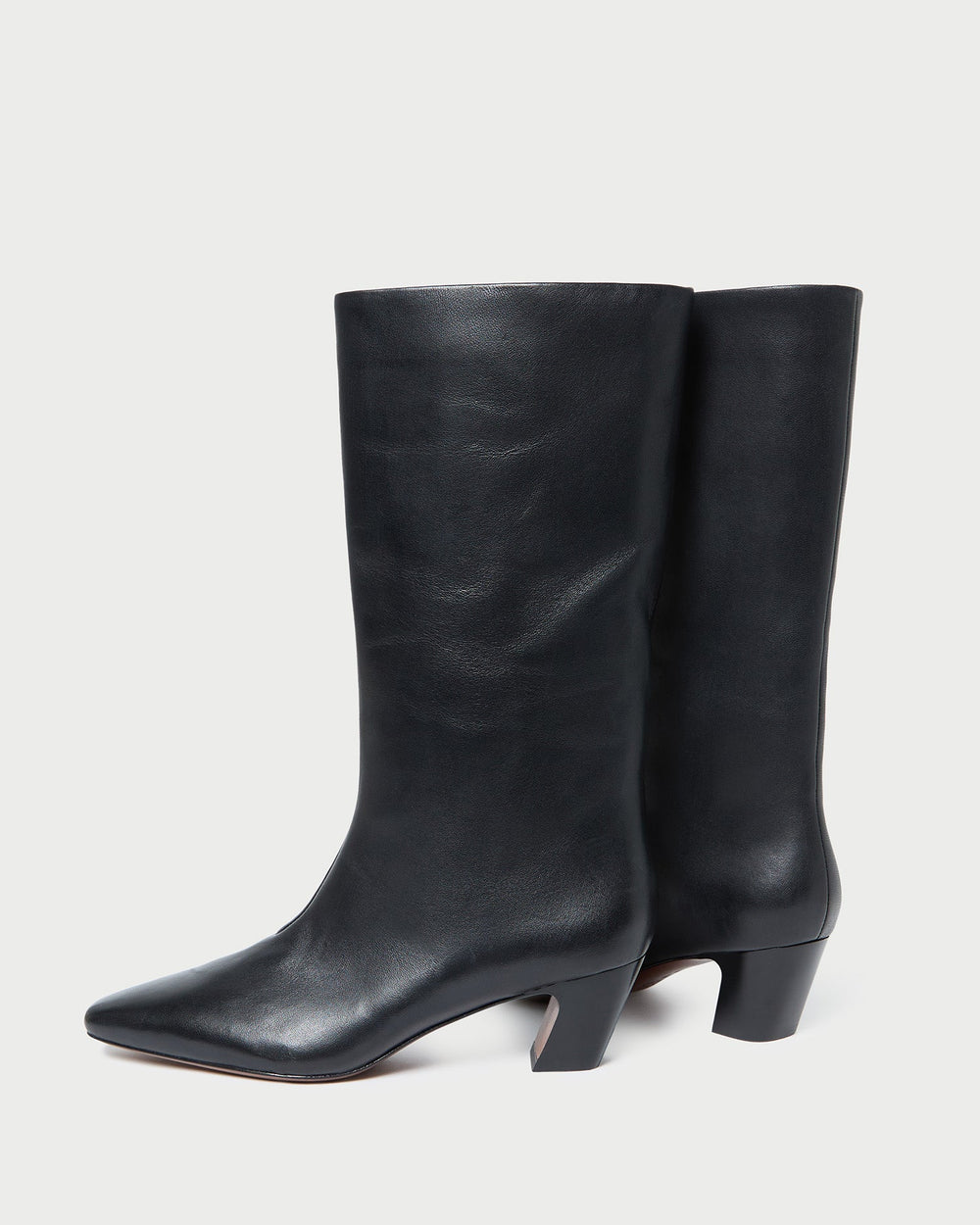 Cleo Black Leather Mid-Calf Boot | Women Loeffler Randall