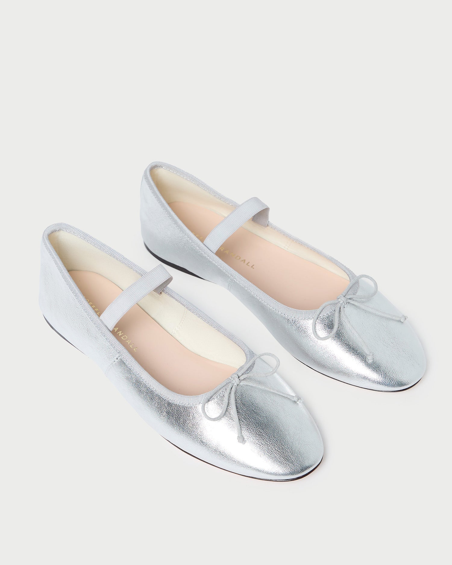 Loeffler Randall Women | Leonie Silver Leather Ballet Flat