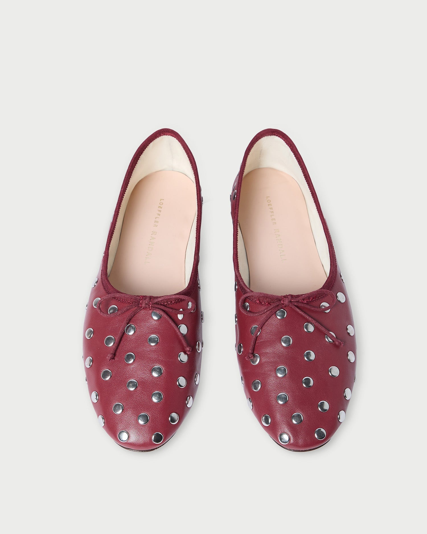 Loeffler Randall Women | Landon Wine/Silver Ballet Flat