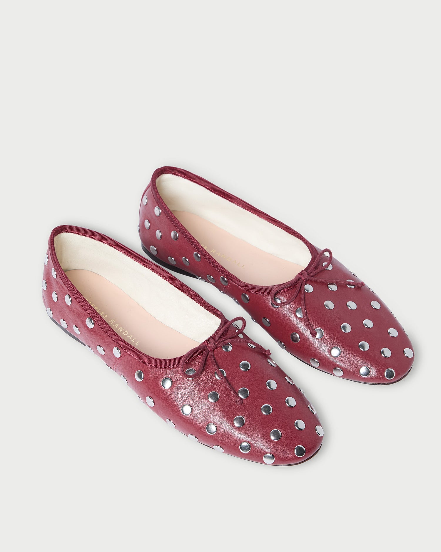 Loeffler Randall Women | Landon Wine/Silver Ballet Flat