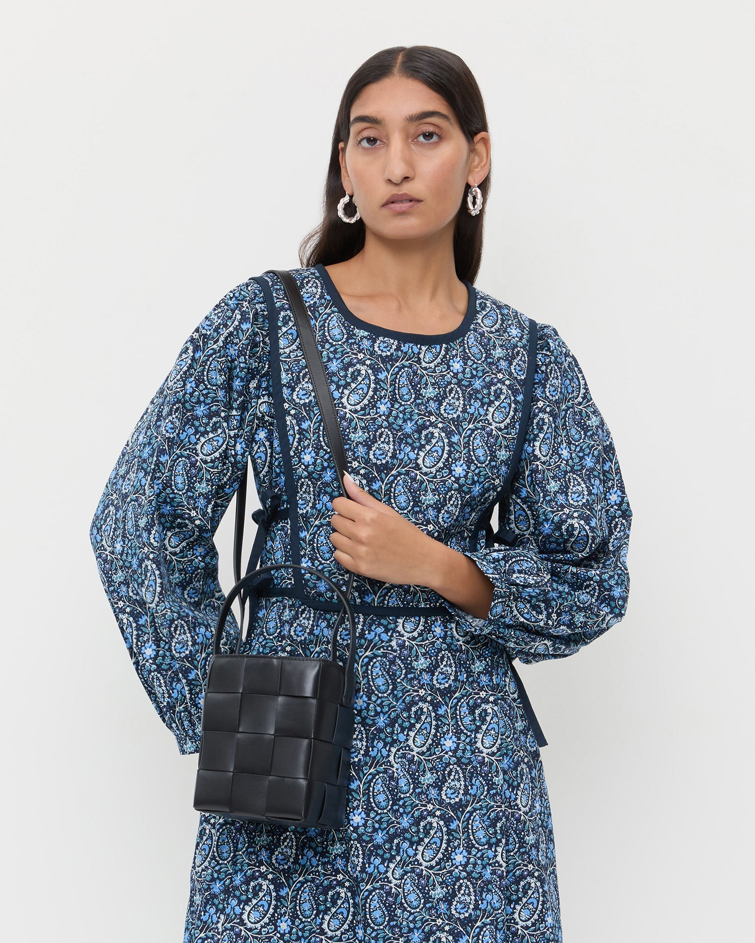Loeffler Randall Women | Laith Black Leather Bucket Bag