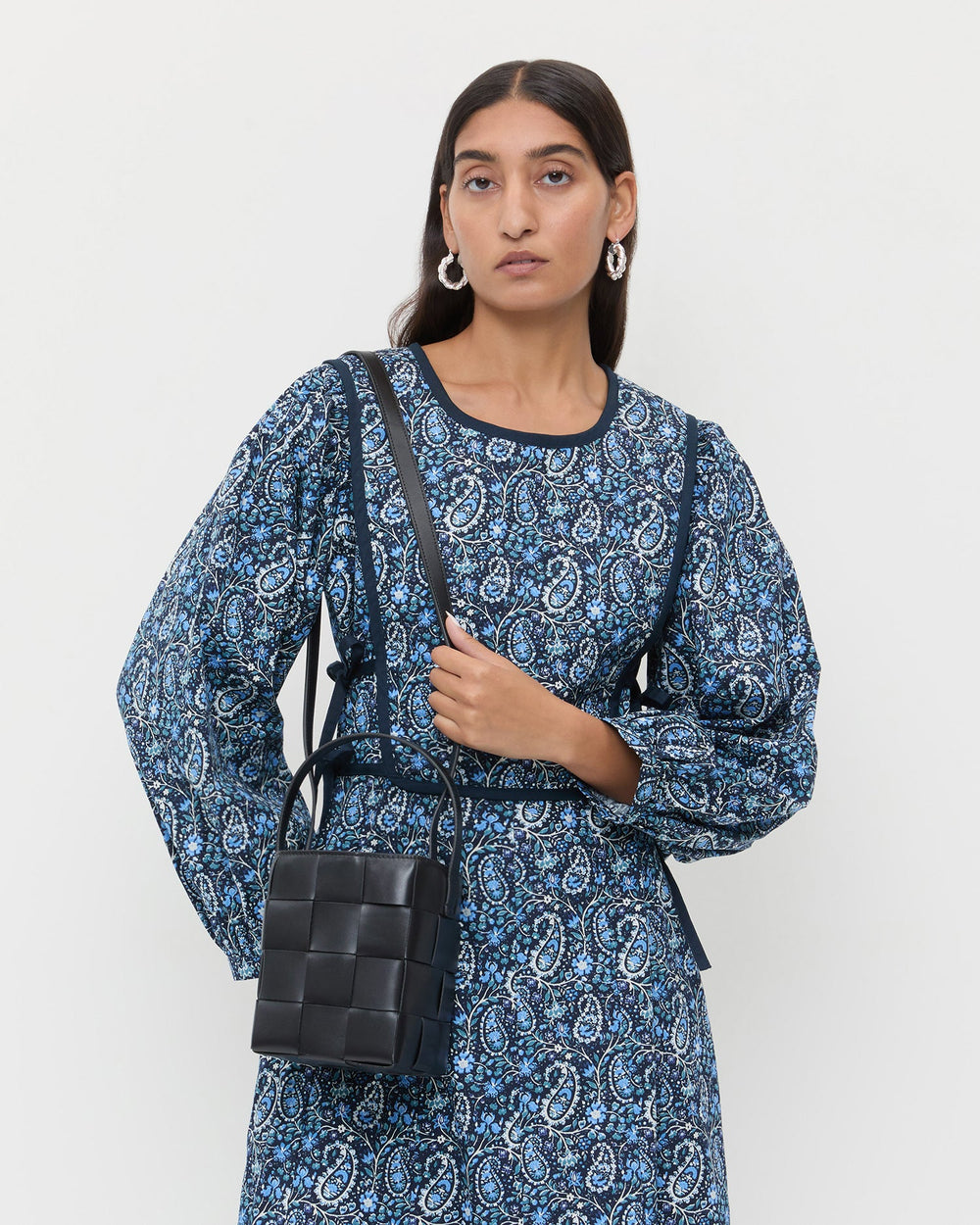 Loeffler Randall Women | Laith Black Leather Bucket Bag