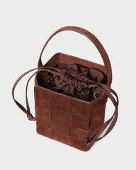 Loeffler Randall Women | Laith Espresso Suede Bucket Bag