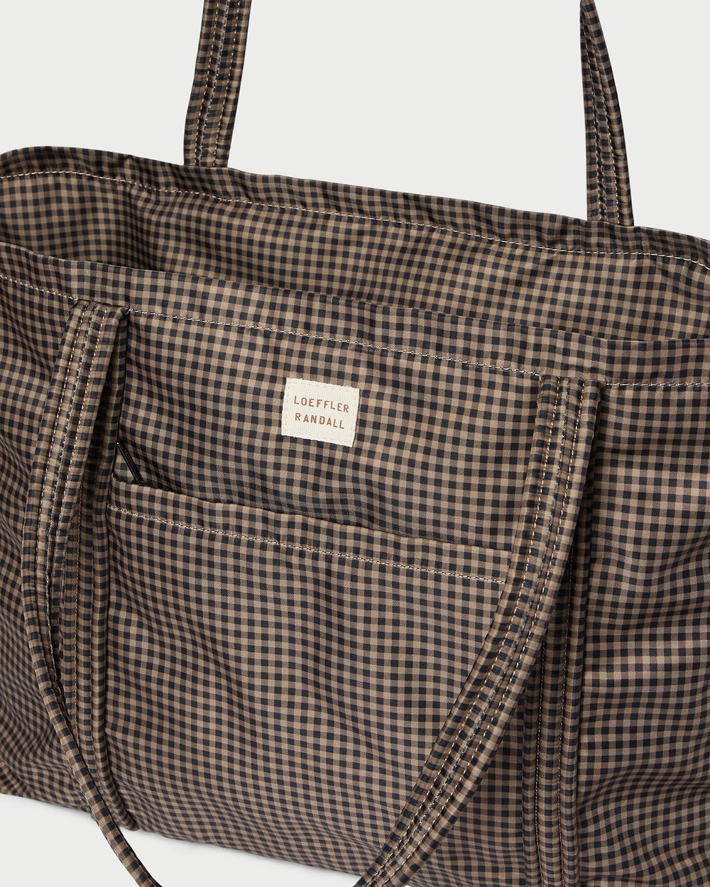Dina Brown/Black Check Travel Tote | Loeffler Randall Women