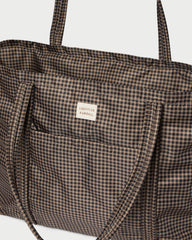 Dina Brown/Black Check Travel Tote | Loeffler Randall Women