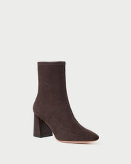 Elise Brown Suede Stretch Bootie | Loeffler Randall Women