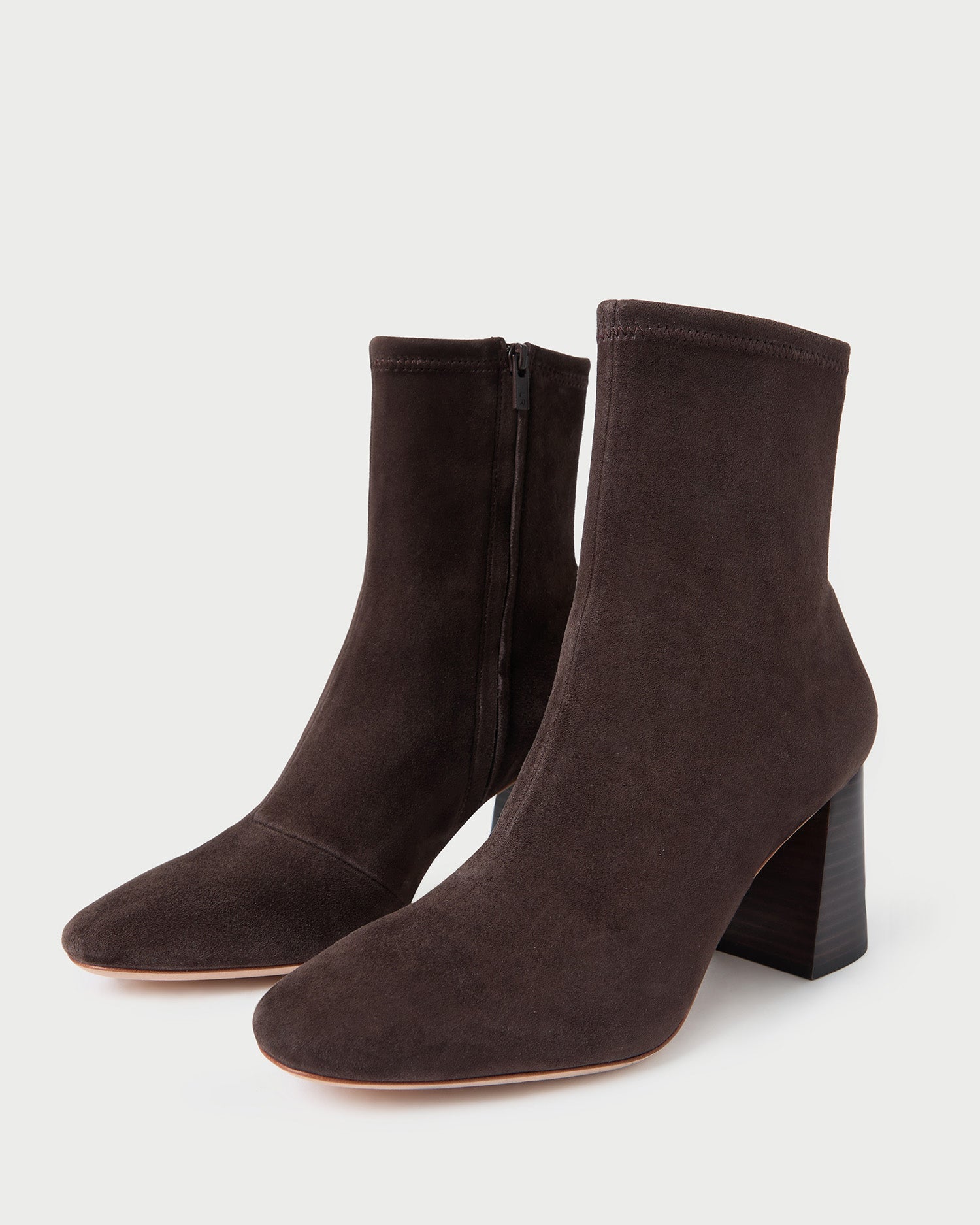 Elise Brown Suede Stretch Bootie | Loeffler Randall Women