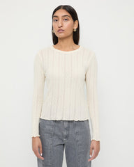 Lolo Pointelle Long-Sleeve Tee | Women Loeffler Randall