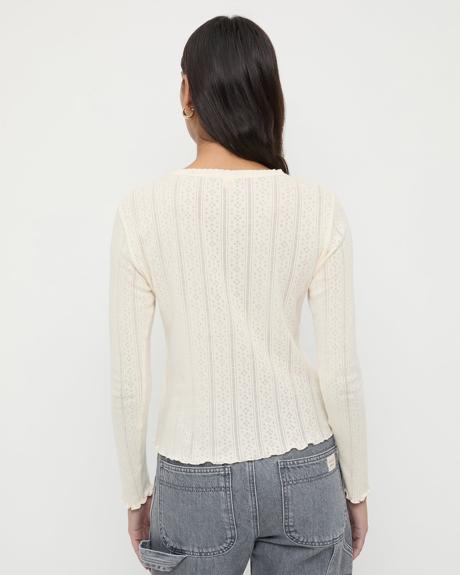 Lolo Pointelle Long-Sleeve Tee | Women Loeffler Randall