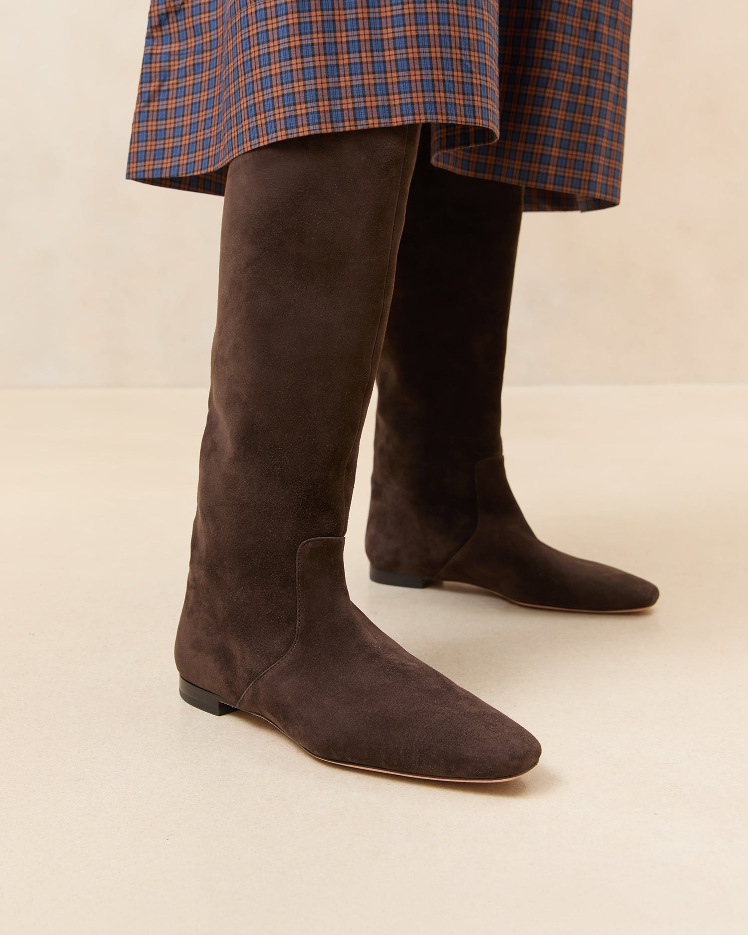 Loeffler Randall Women | Lillian Brown Suede Tall Boot