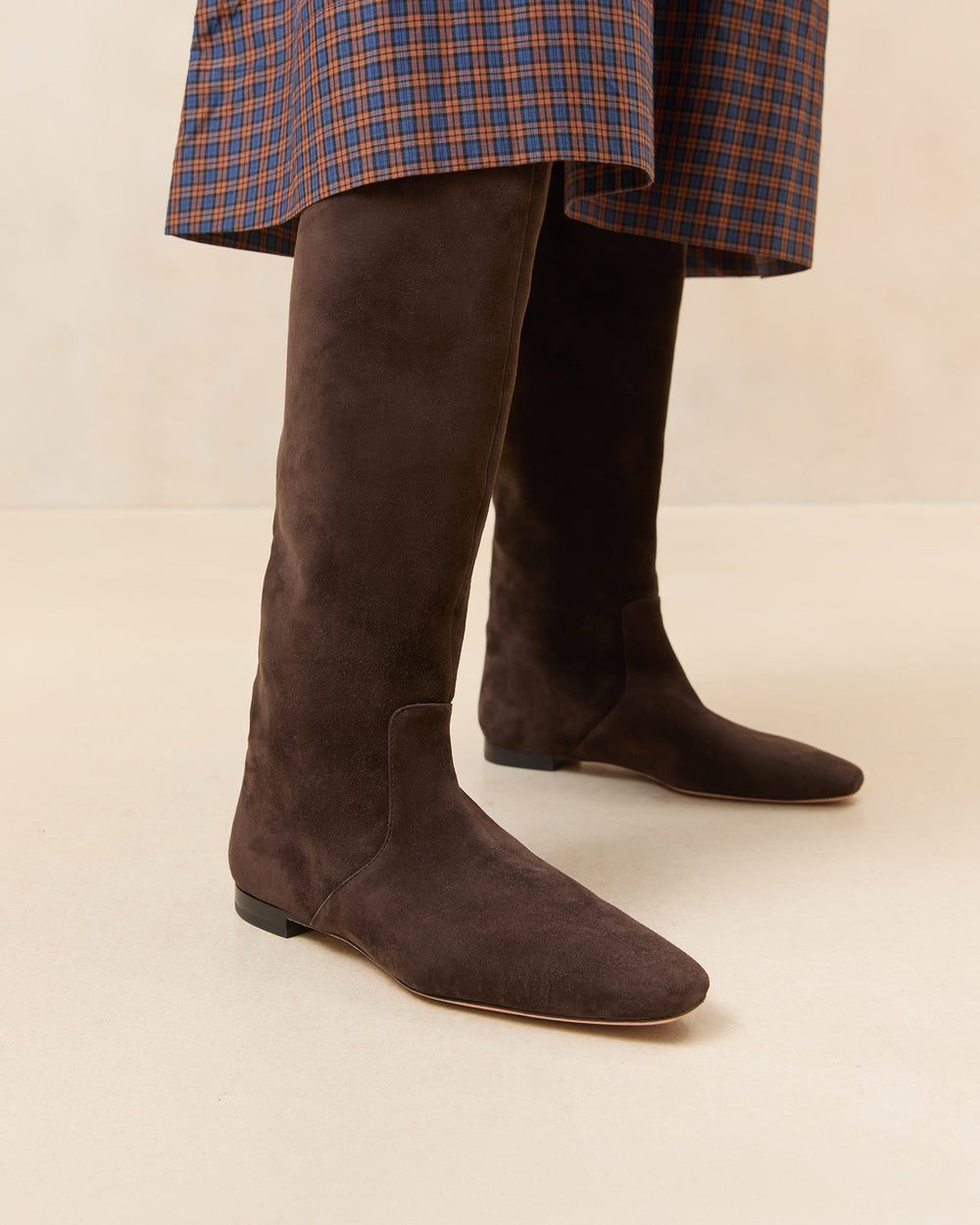 Loeffler Randall Women | Lillian Brown Suede Tall Boot