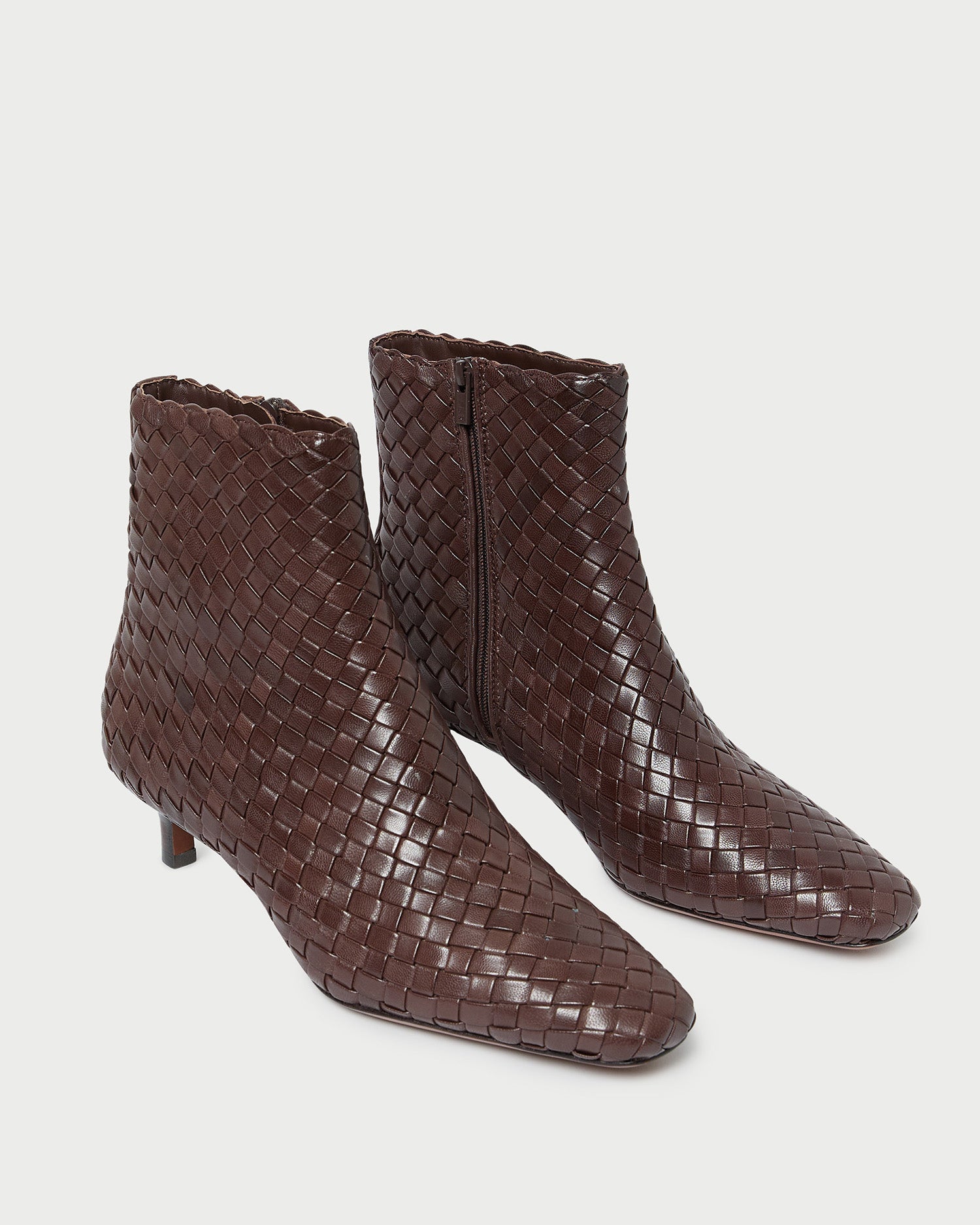 Marcella Espresso Woven Ankle Boot | Loeffler Randall Women