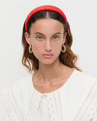 Marina Red Moiré Puffy Headband | Loeffler Randall Women