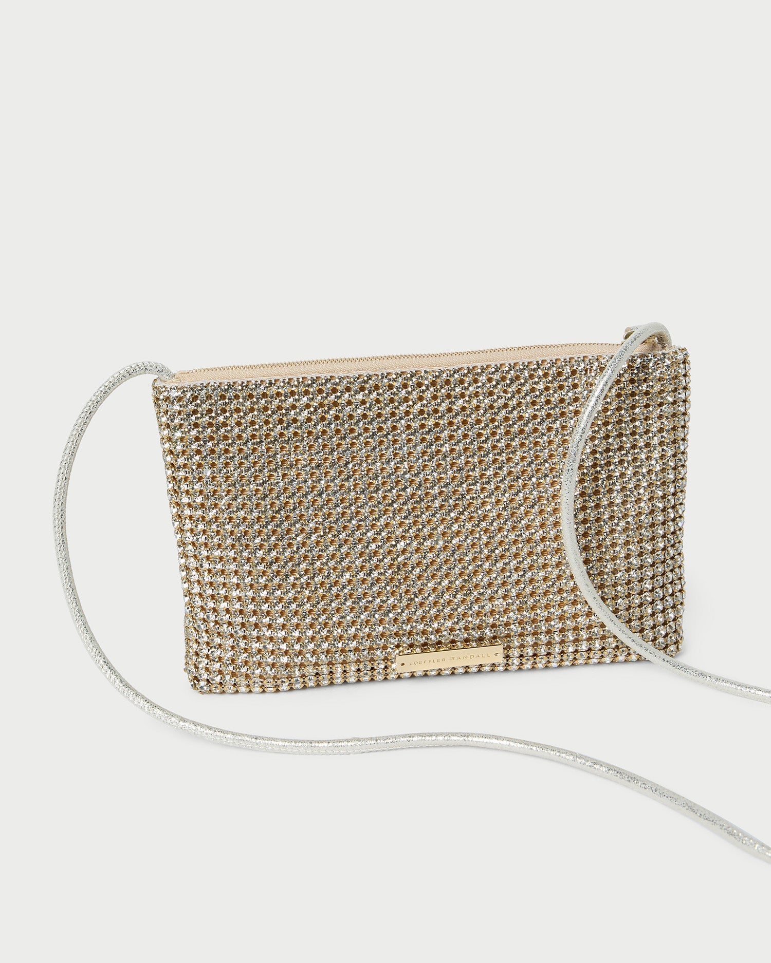 Loeffler Randall Women | Yasmine Gold Diamanté Crossbody