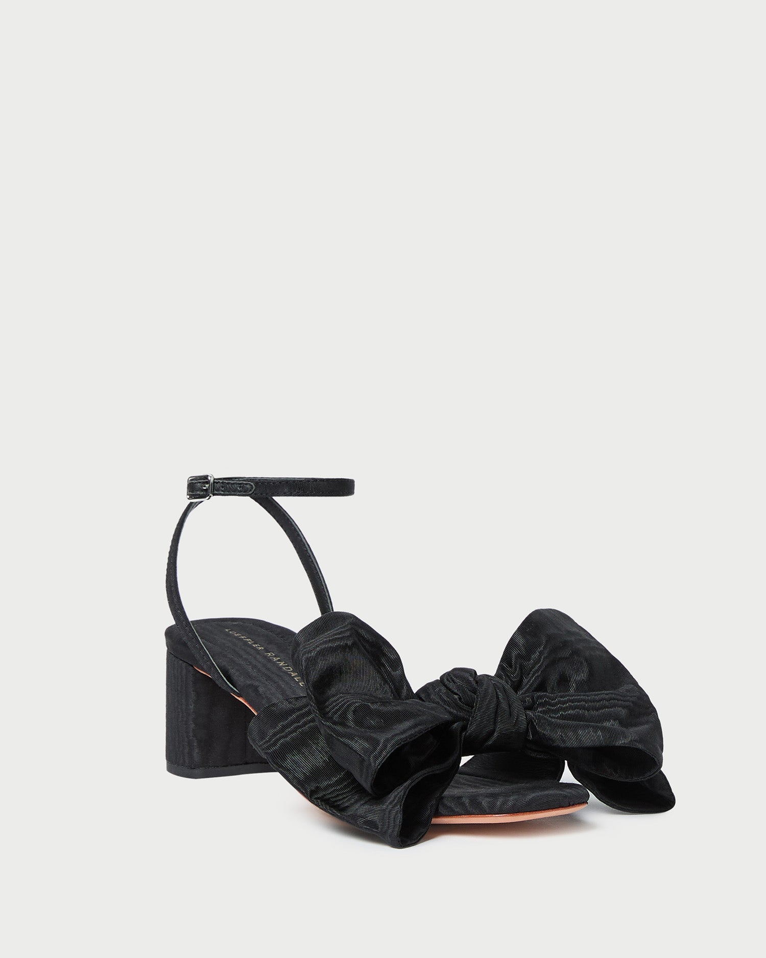 Loeffler Randall Women | Carmen Black Moiré Bow Sandal