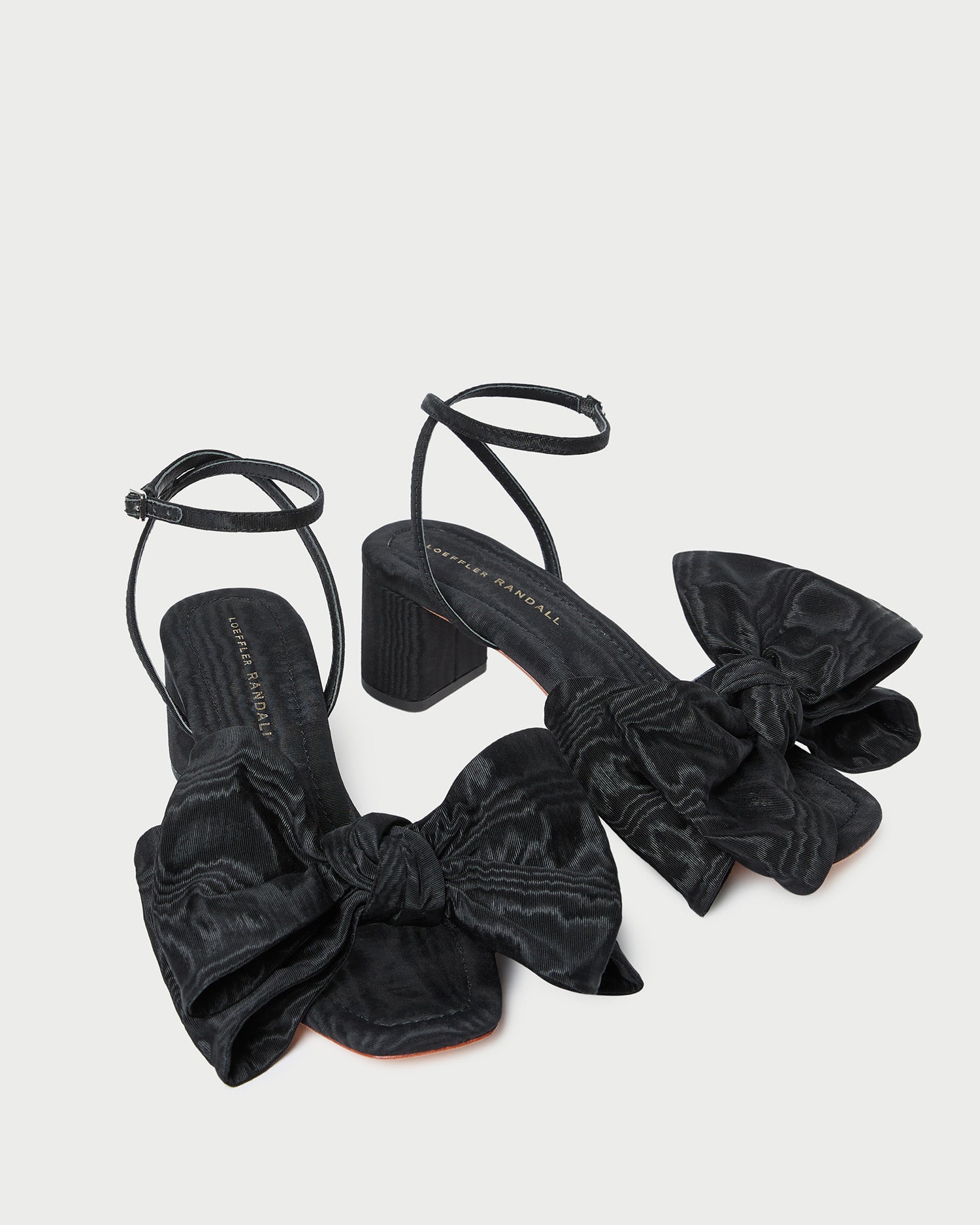 Loeffler Randall Women | Carmen Black Moiré Bow Sandal