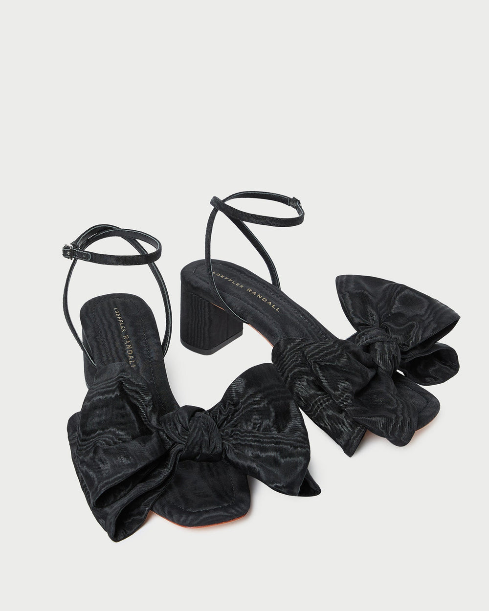Loeffler Randall Women | Carmen Black Moiré Bow Sandal
