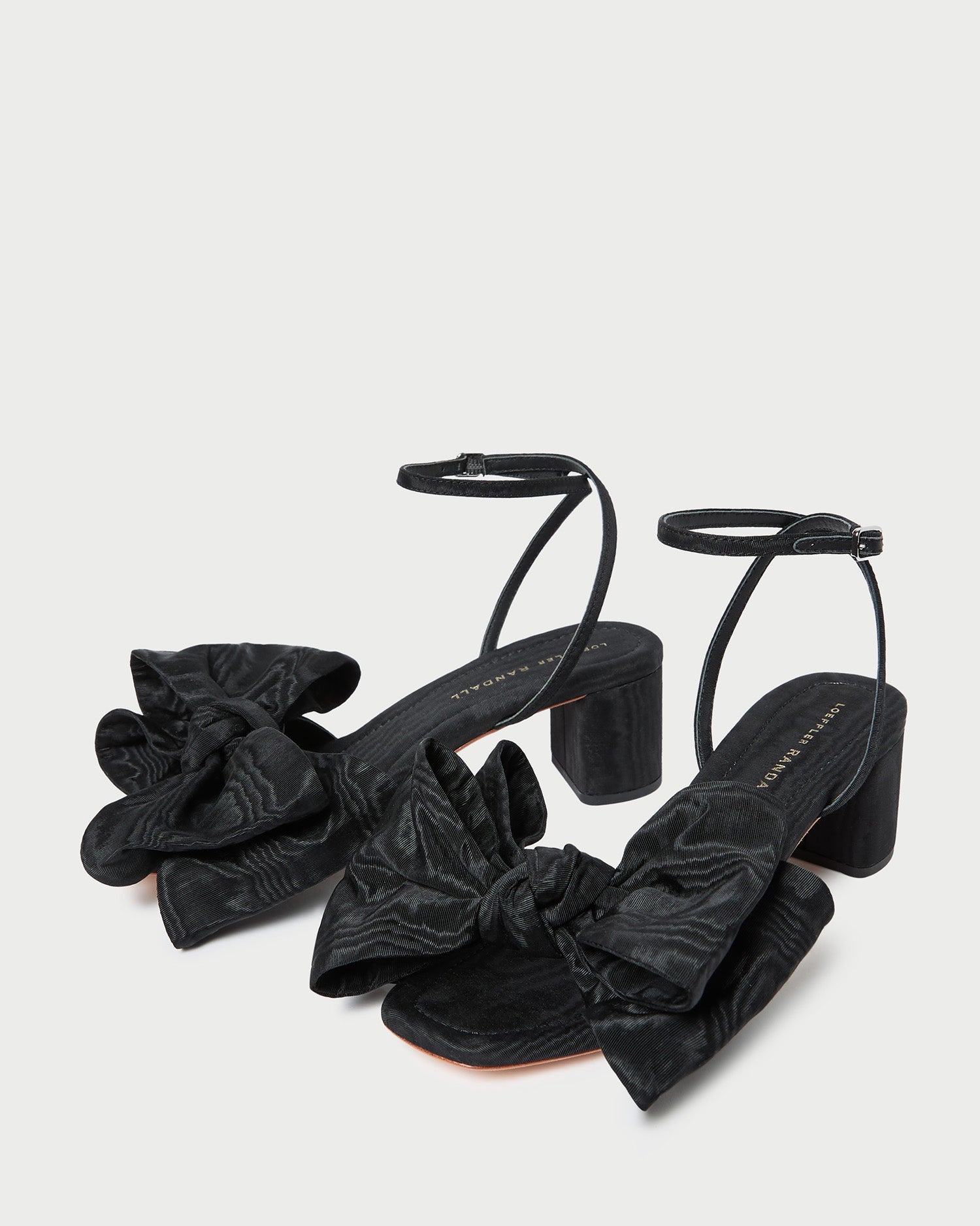 Loeffler Randall Women | Carmen Black Moiré Bow Sandal