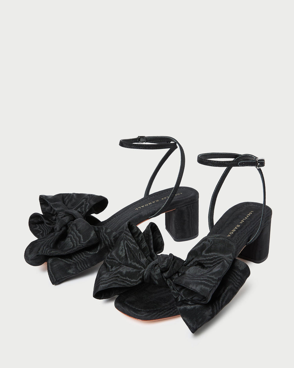 Loeffler Randall Women | Carmen Black Moiré Bow Sandal
