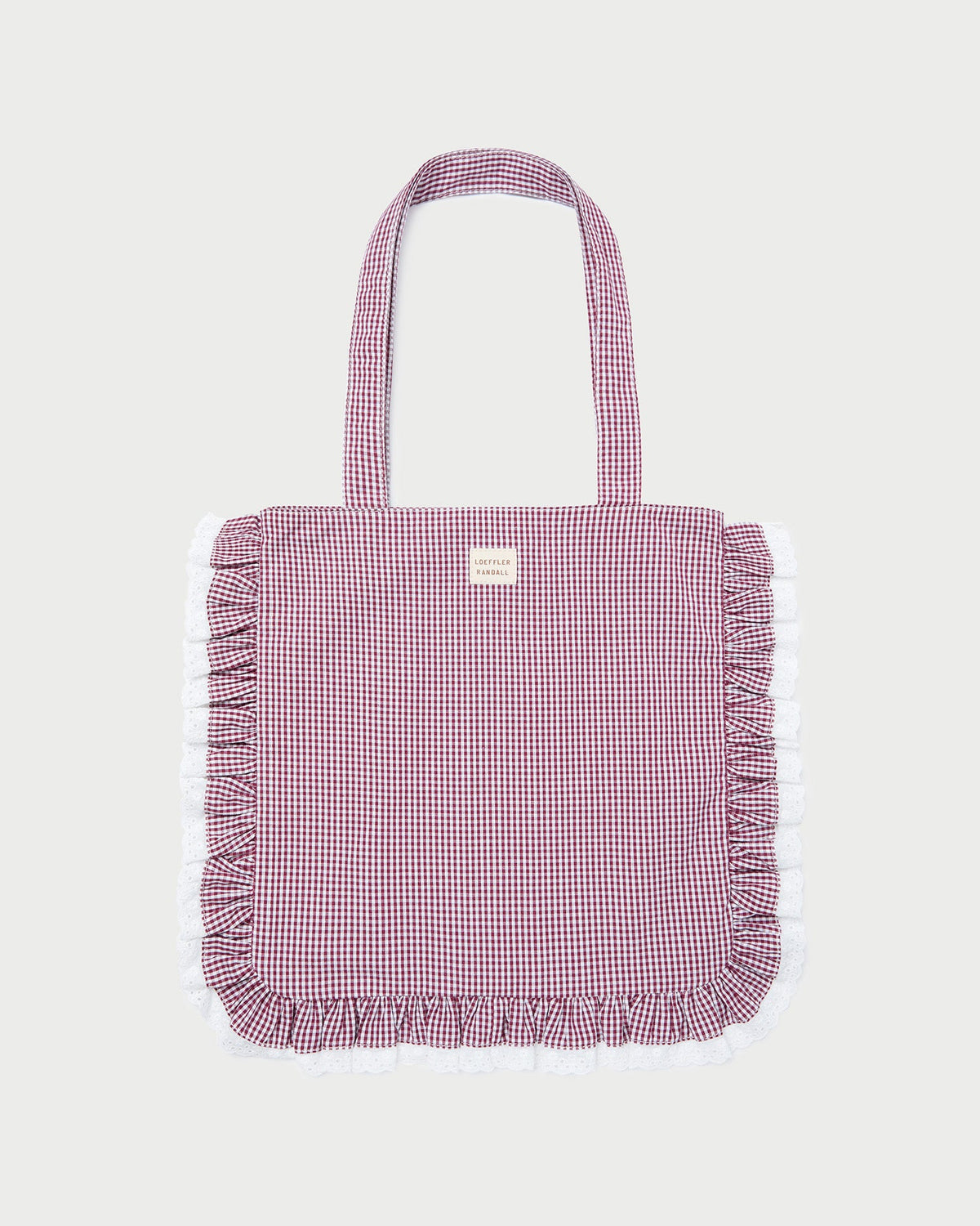Justine Maroon Ruffle Tote | Women Loeffler Randall