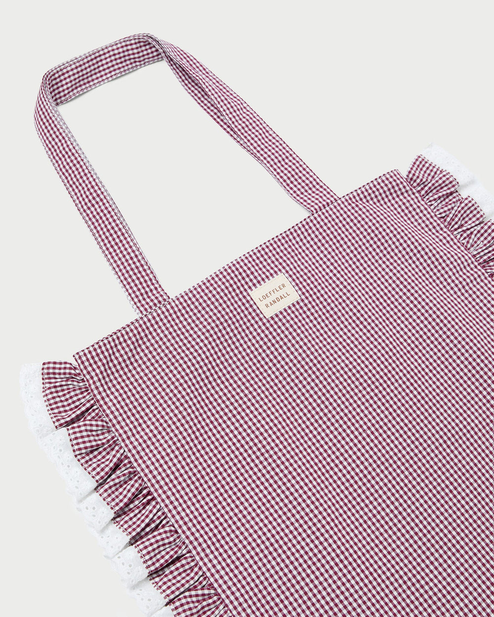 Justine Maroon Ruffle Tote | Women Loeffler Randall