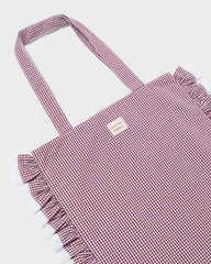 Justine Maroon Ruffle Tote | Women Loeffler Randall