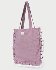 Justine Maroon Ruffle Tote | Women Loeffler Randall