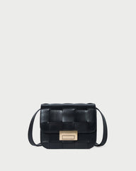 Desi Black Woven Leather Crossbody | Loeffler Randall Women