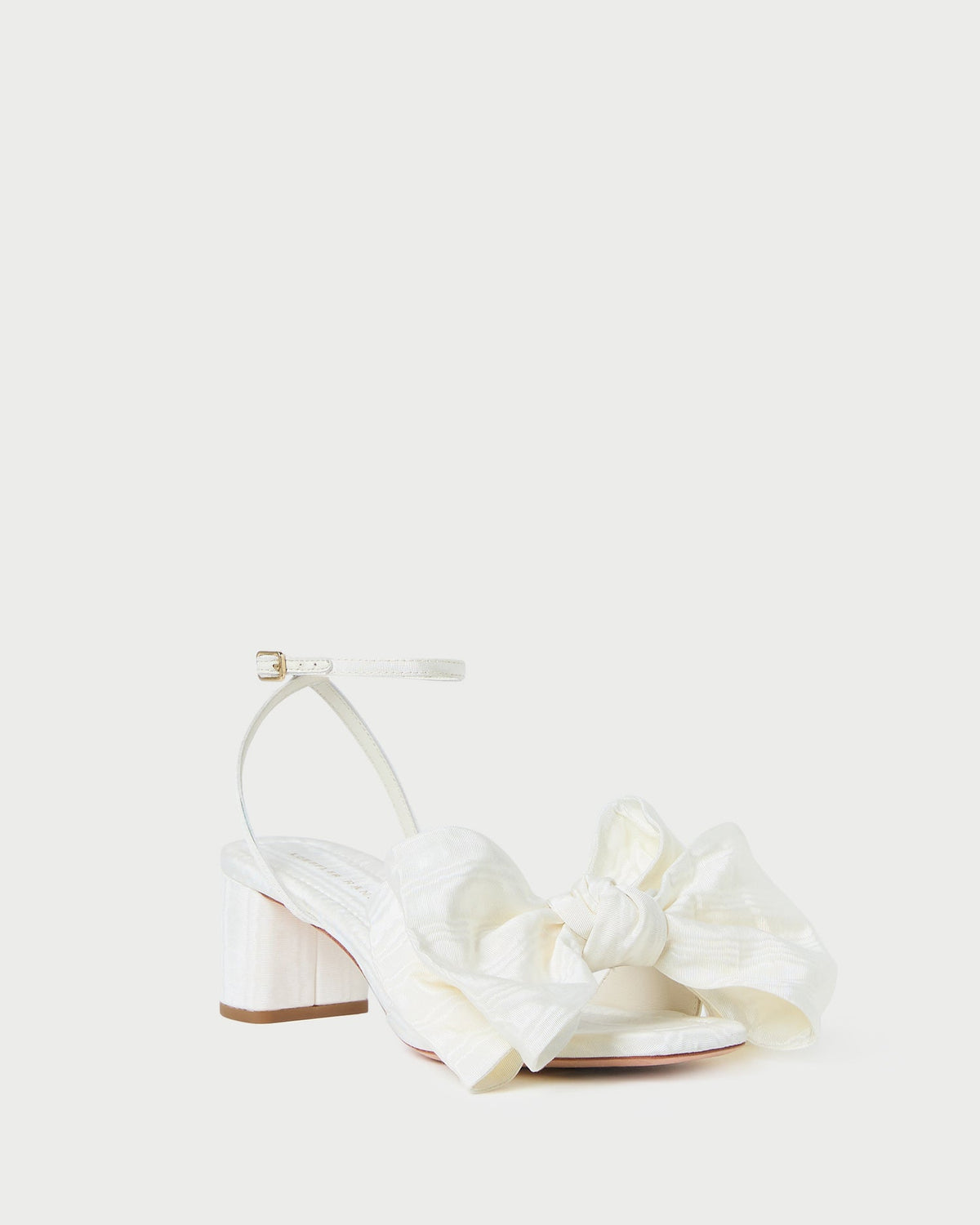 Loeffler Randall Women | Carmen Cream Moiré Bow Sandal