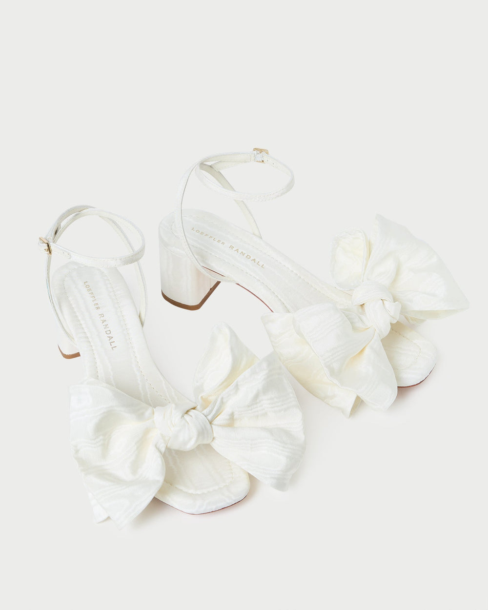 Loeffler Randall Women | Carmen Cream Moiré Bow Sandal