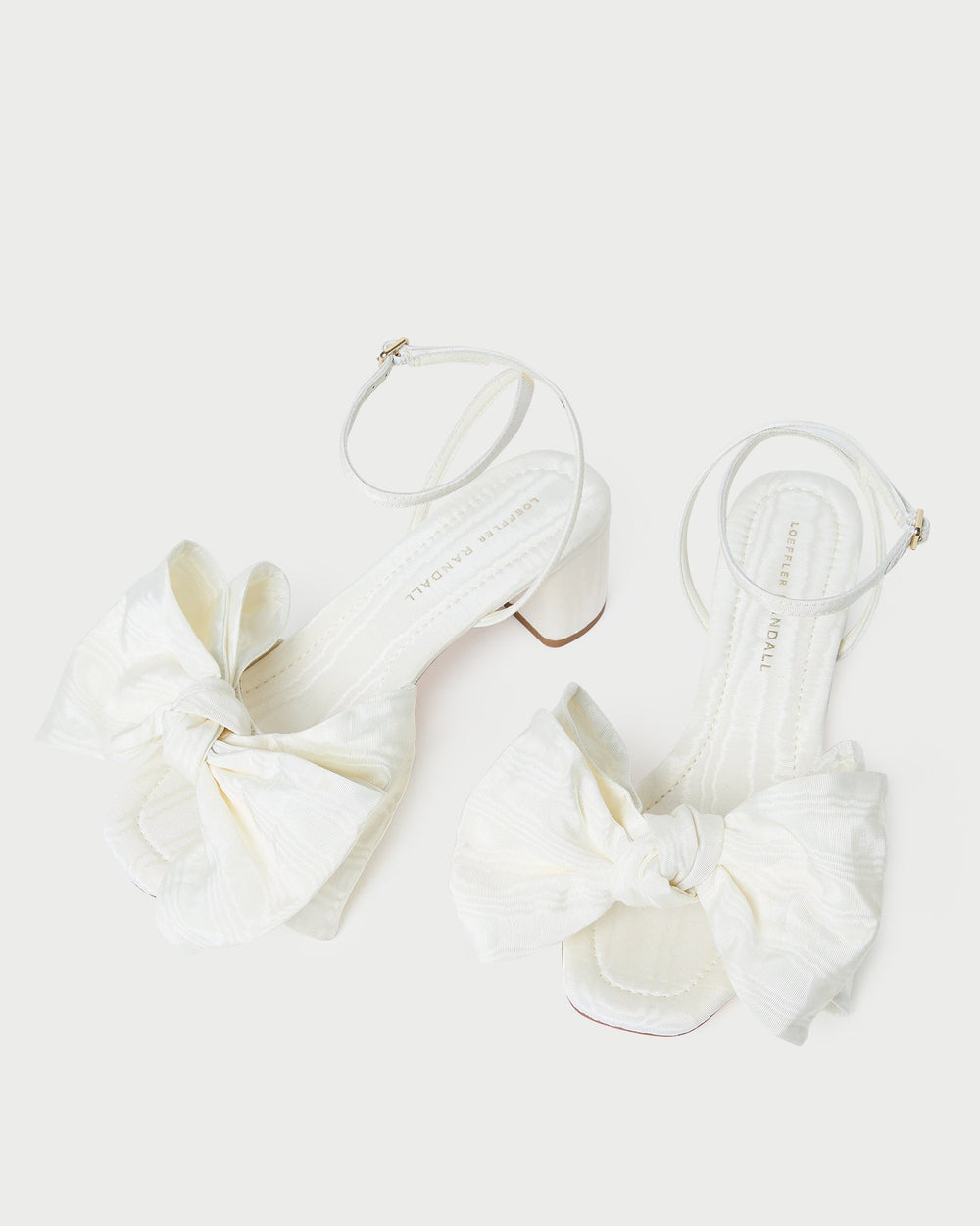 Loeffler Randall Women | Carmen Cream Moiré Bow Sandal
