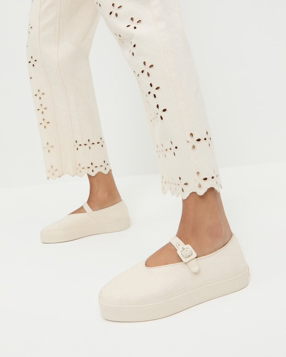 Loeffler Randall Women | Cooper Natural Mary Jane Sneaker