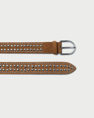 Loeffler Randall Women | Isaac Cacao/Silver Studded Belt