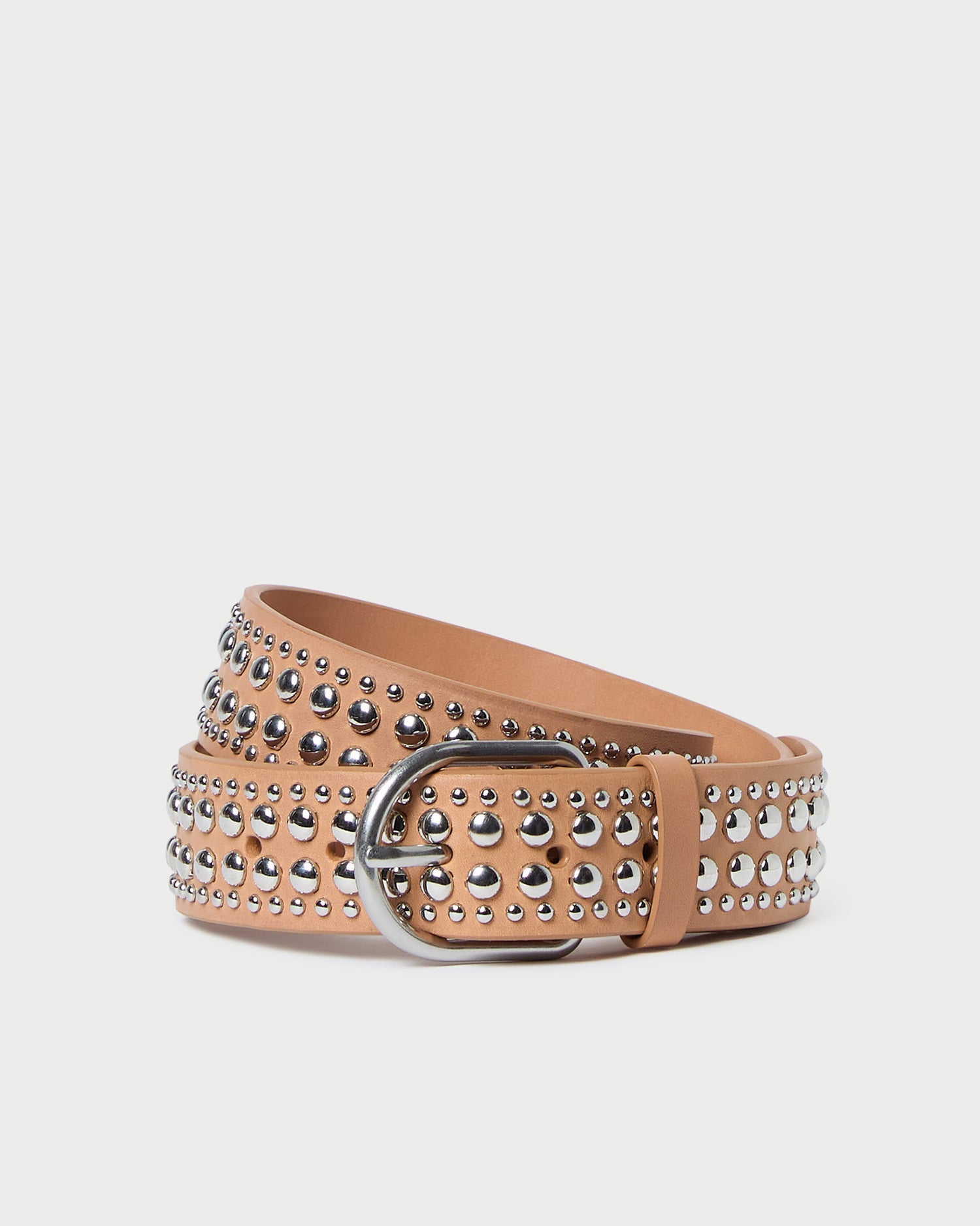 Isaac Honey/Silver Studded Belt | Women Loeffler Randall
