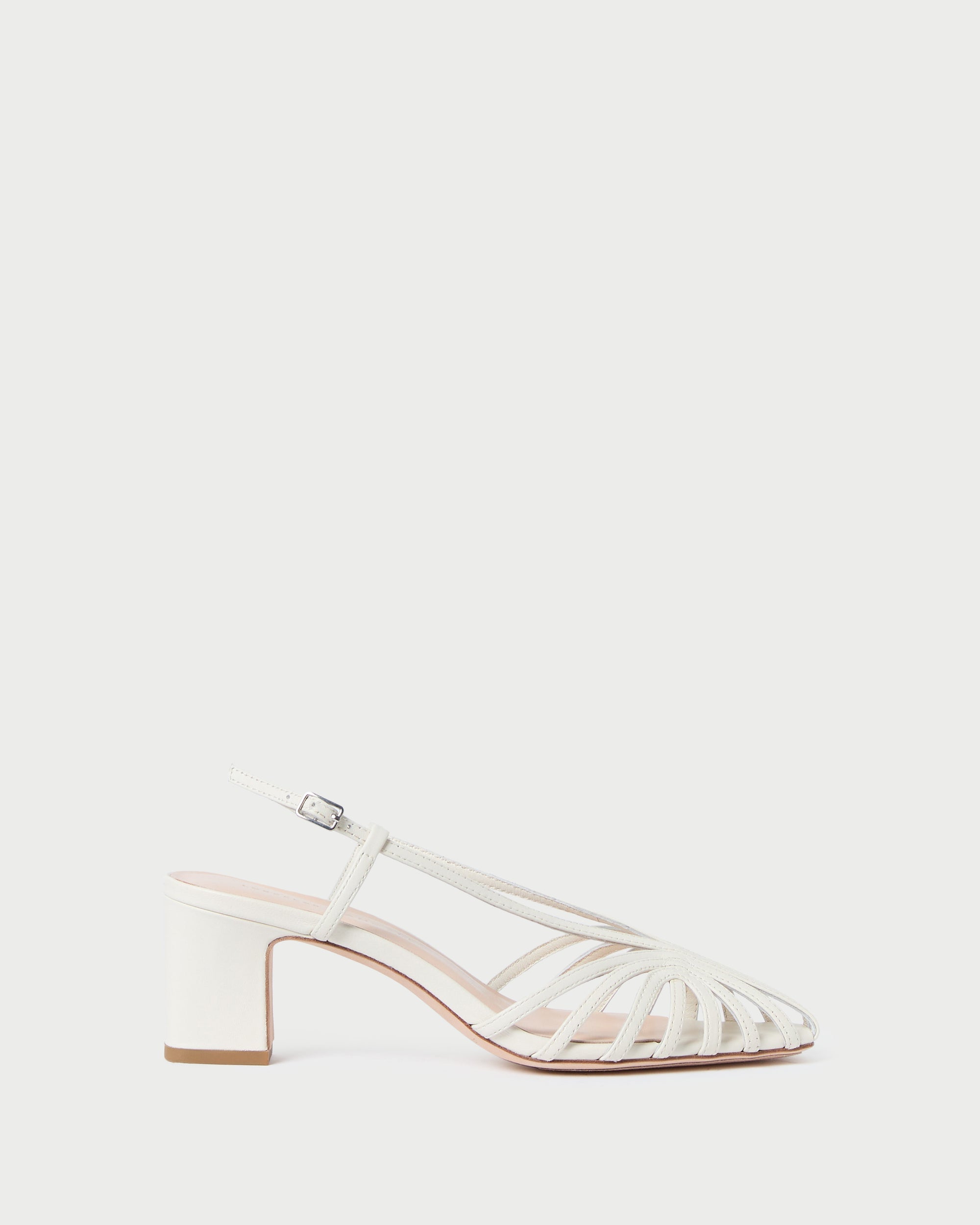 Loeffler Randall Women | Priscilla Cream Heeled Sandal