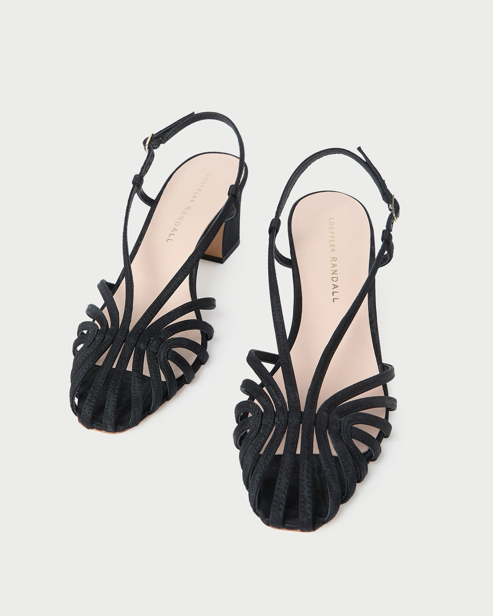 Priscilla Black Moiré Heeled Sandal | Loeffler Randall Women