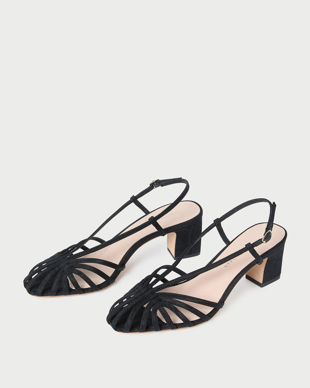 Priscilla Black Moiré Heeled Sandal | Loeffler Randall Women
