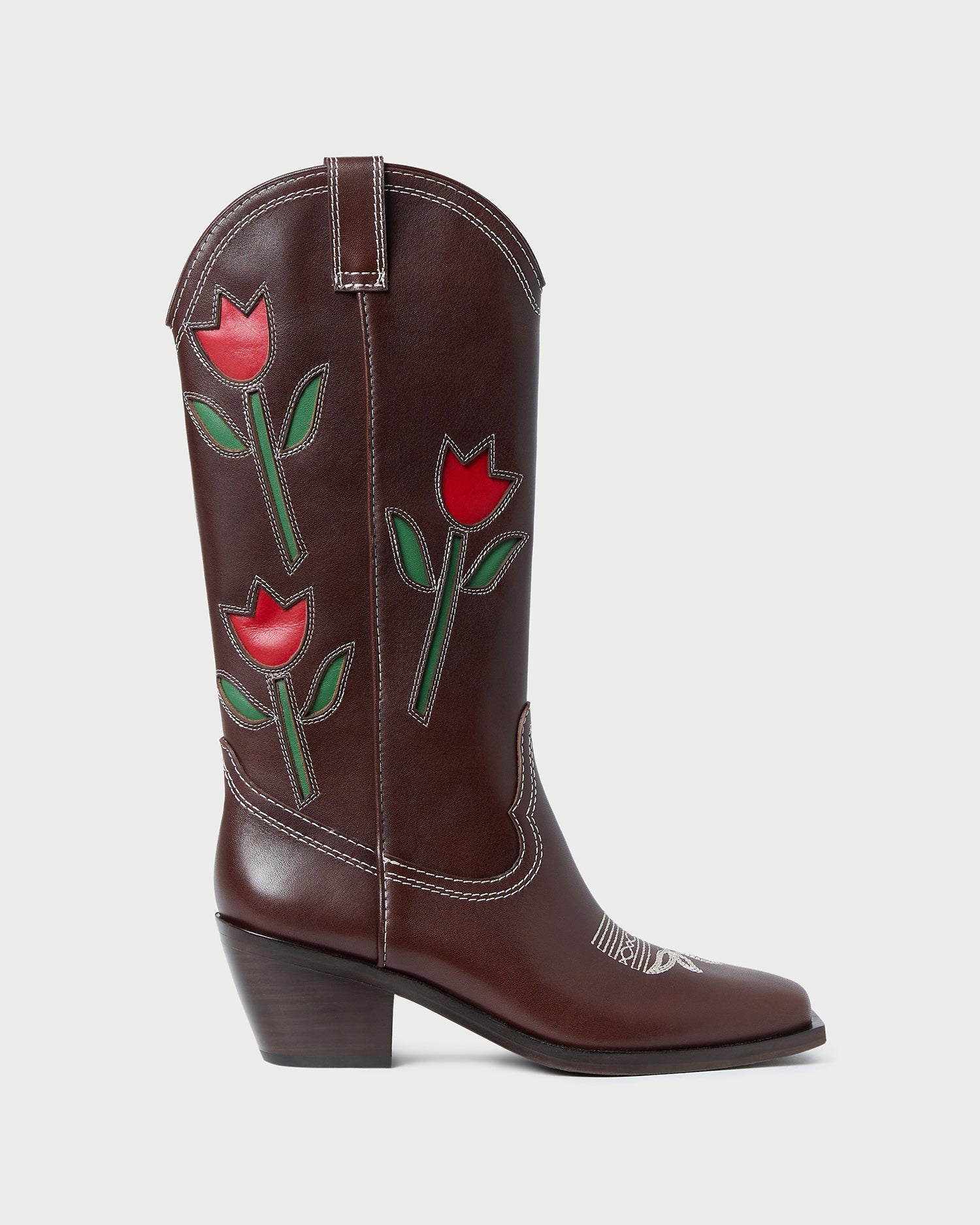 Wilder Espresso Leather Tulip Boot | Women Loeffler Randall