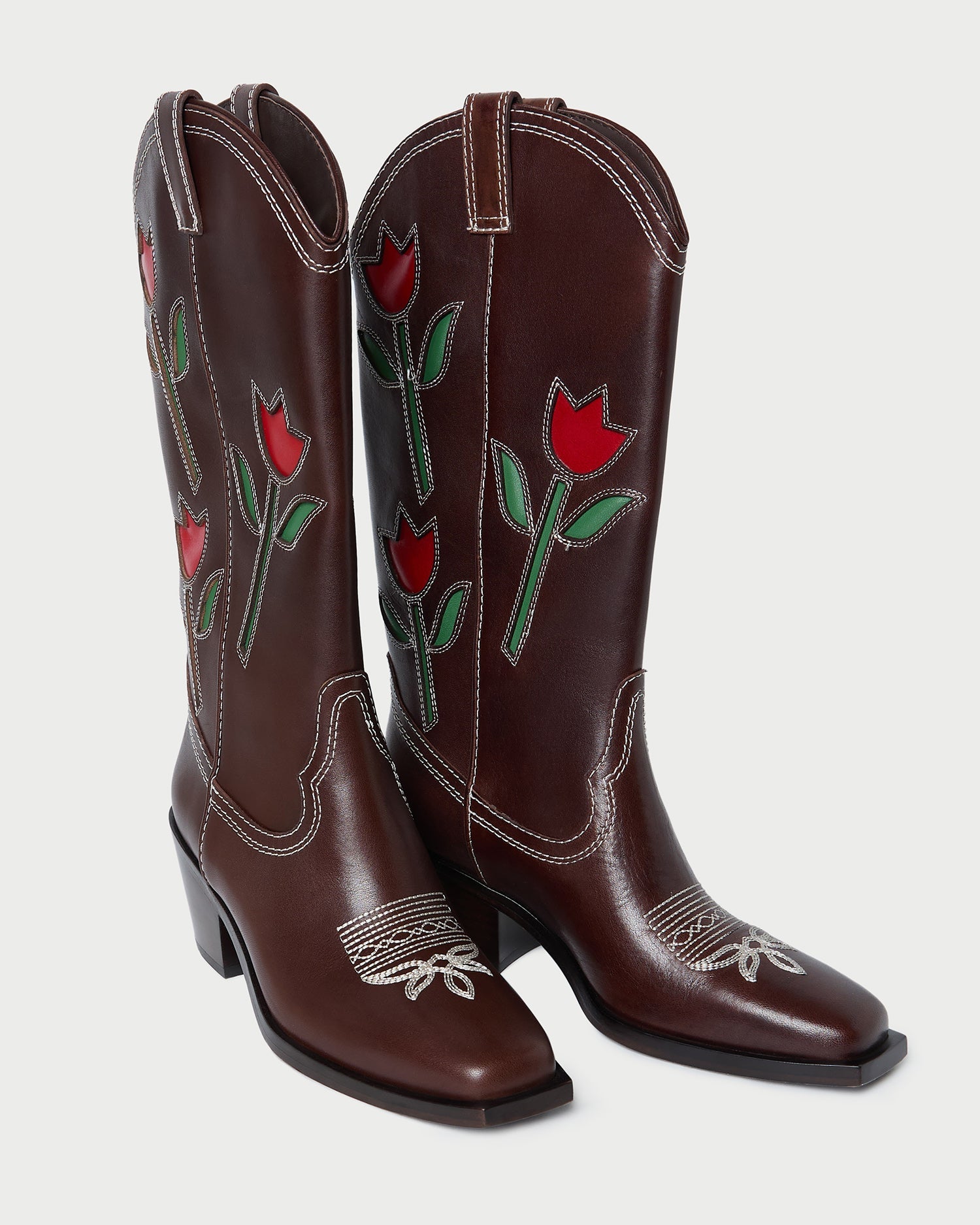 Wilder Espresso Leather Tulip Boot | Women Loeffler Randall