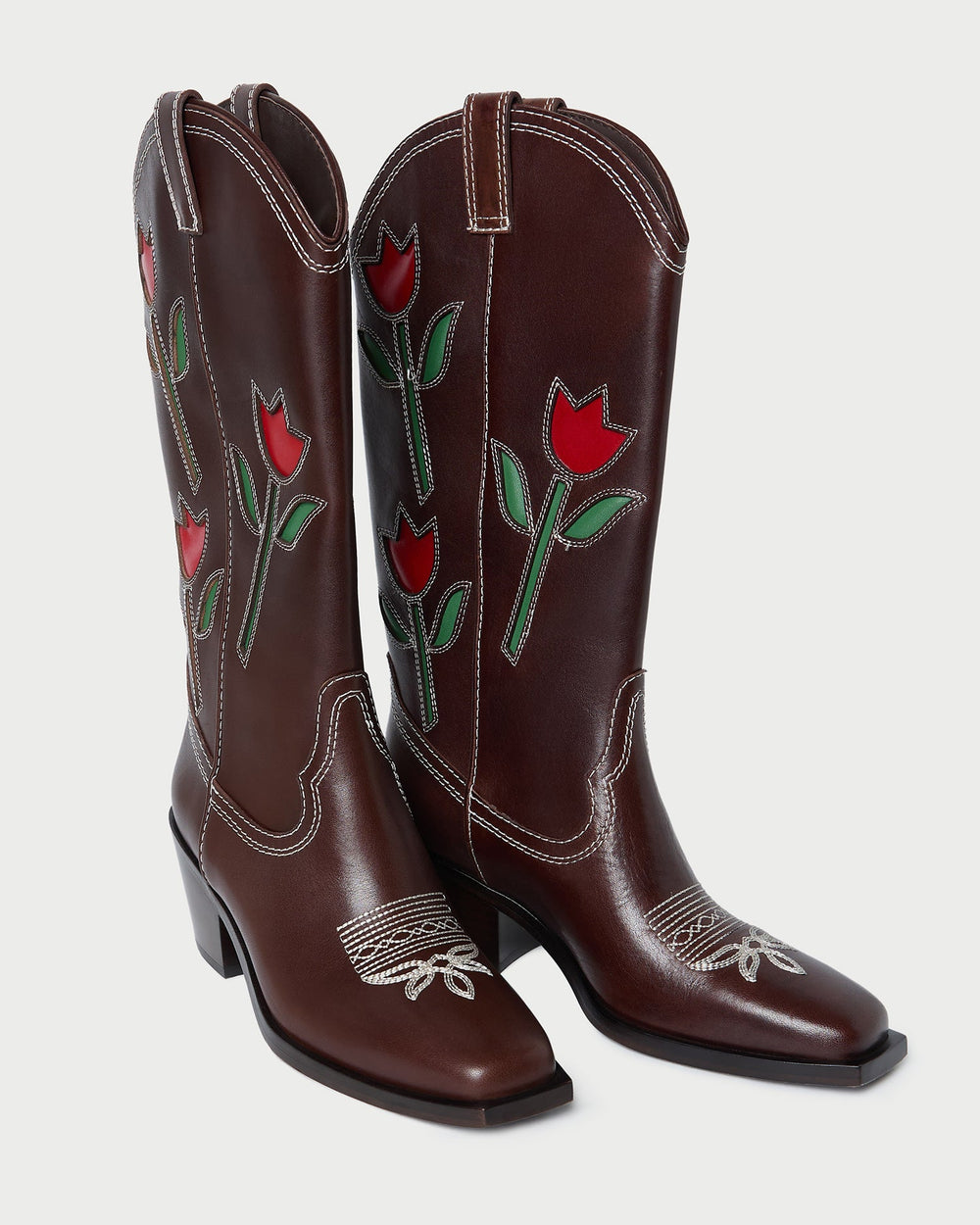Wilder Espresso Leather Tulip Boot | Women Loeffler Randall