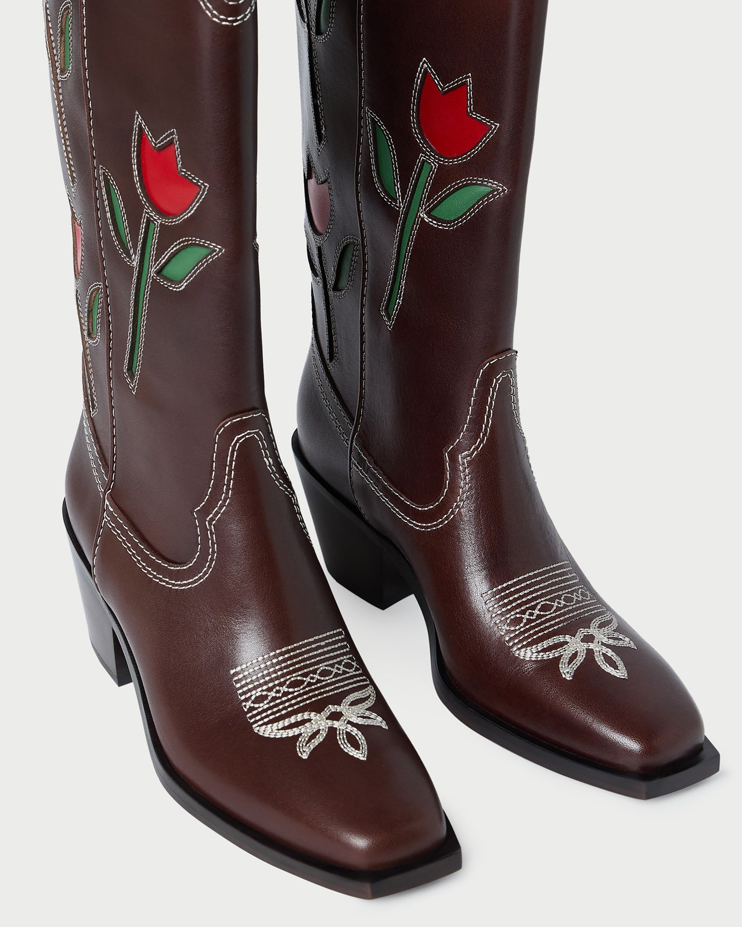 Wilder Espresso Leather Tulip Boot | Women Loeffler Randall