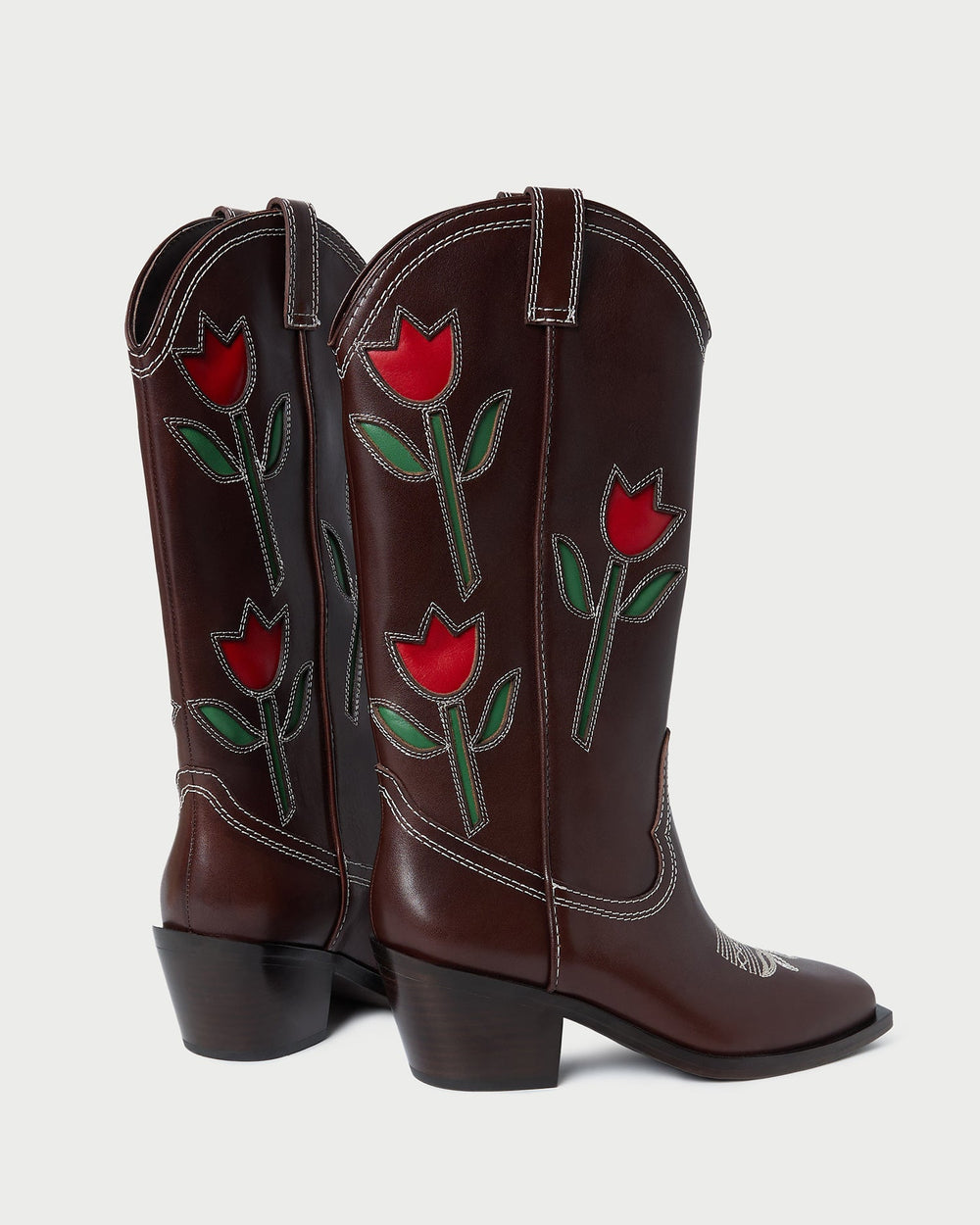 Wilder Espresso Leather Tulip Boot | Women Loeffler Randall
