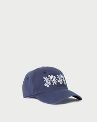 Loeffler Randall Women | Cairo Navy/Cream Embroidered Cap