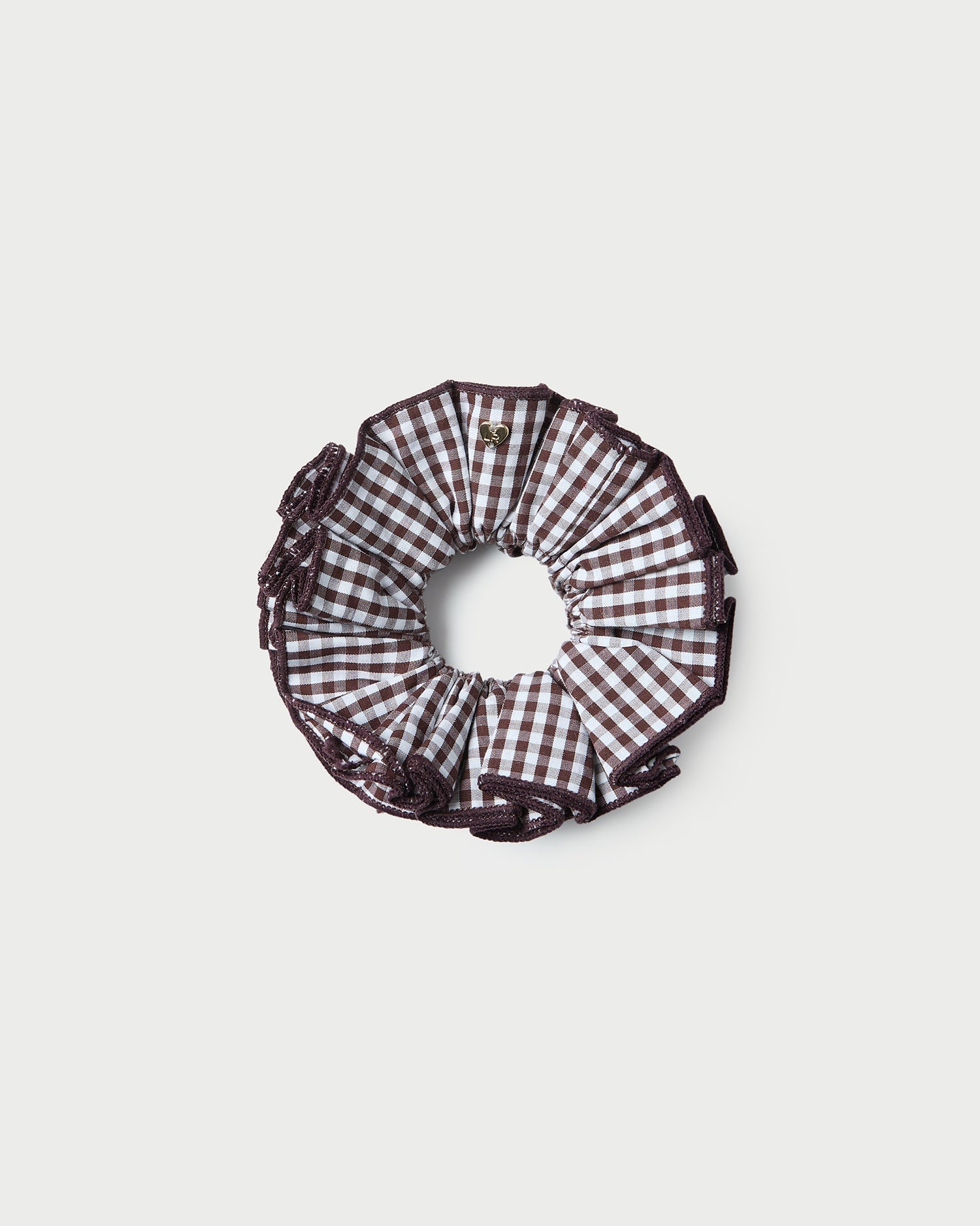Felice Brown Gingham Layered Scrunchie | Women Loeffler Randall