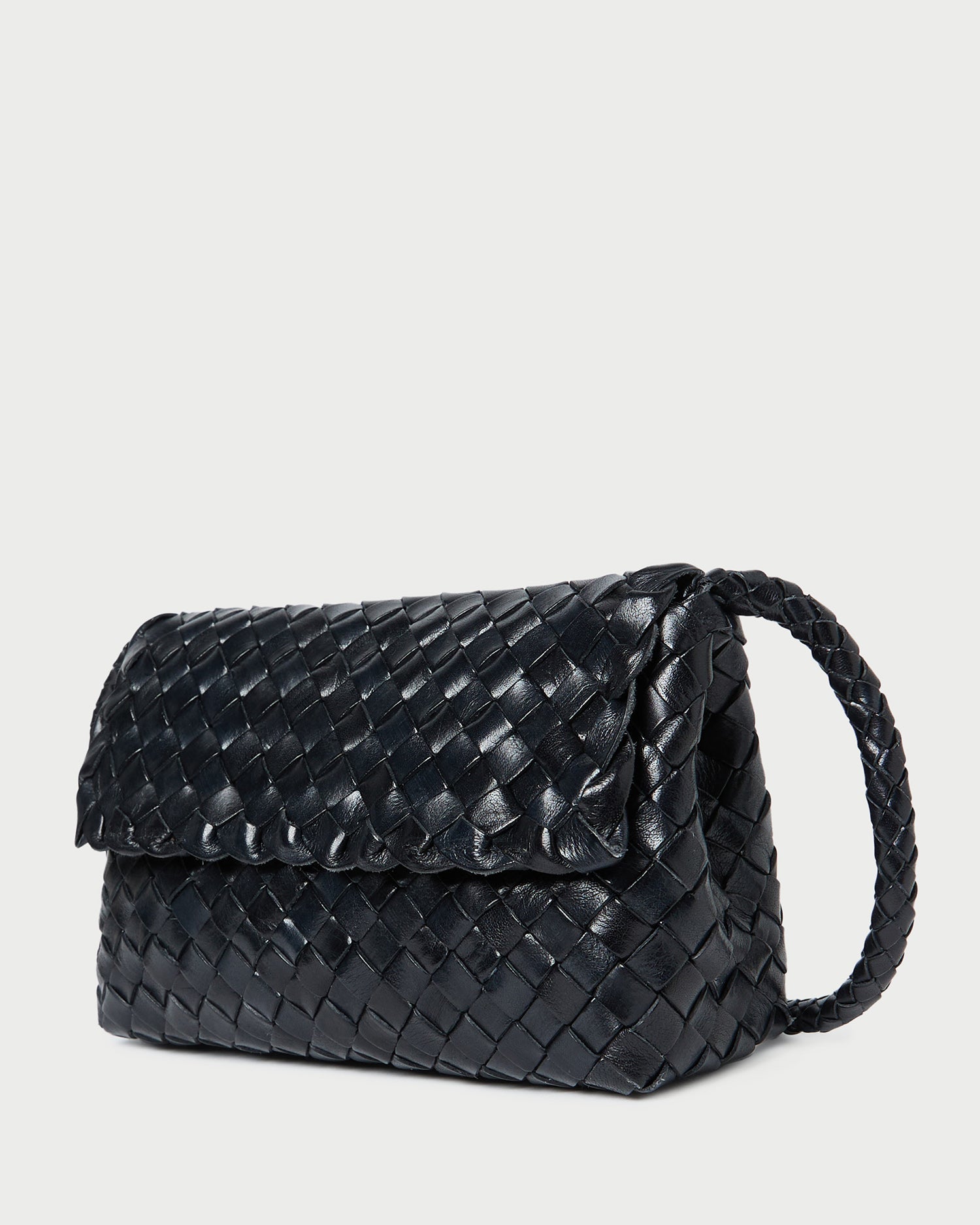 Vinnie Black Woven Leather Crossbody | Women Loeffler Randall