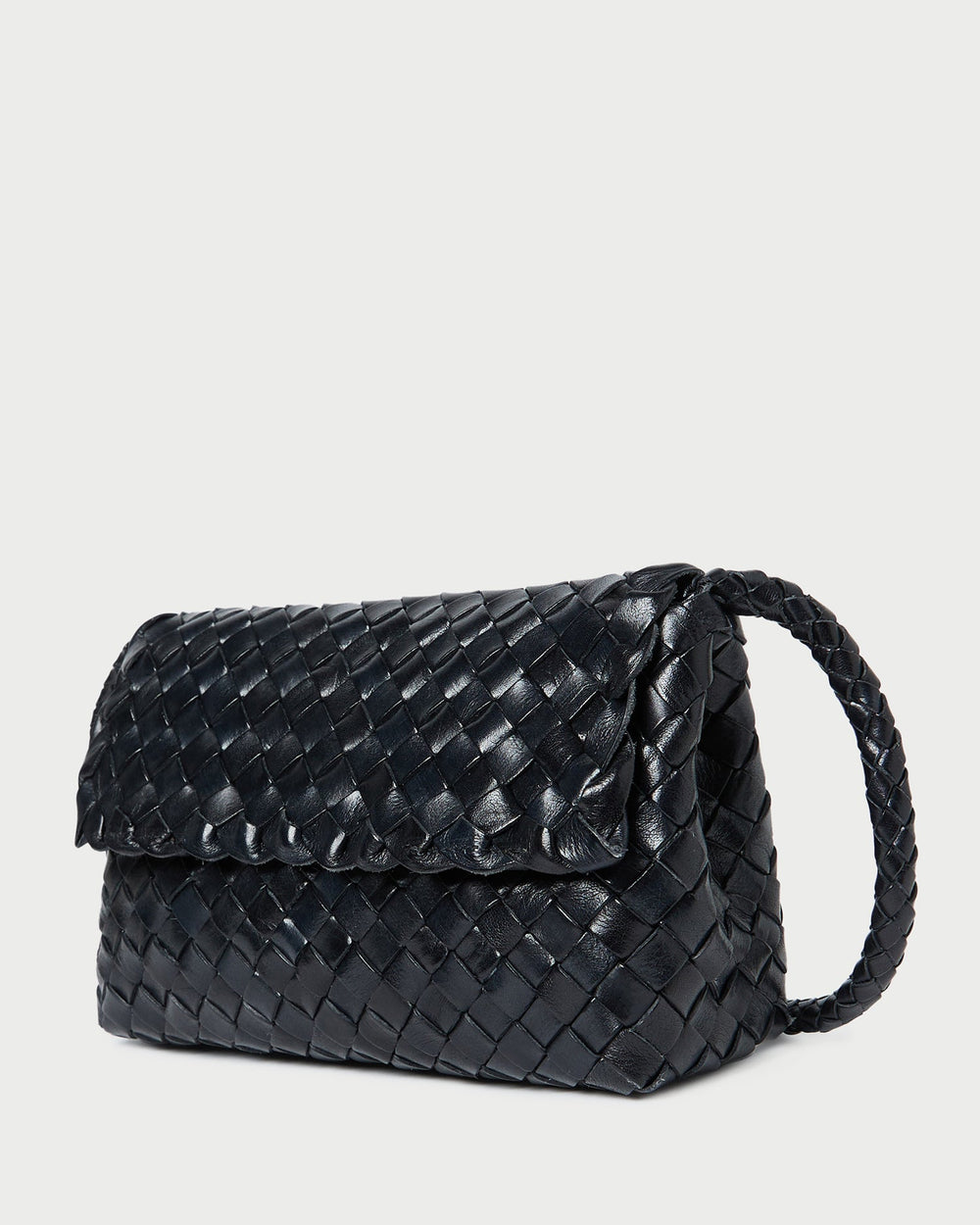 Vinnie Black Woven Leather Crossbody | Women Loeffler Randall