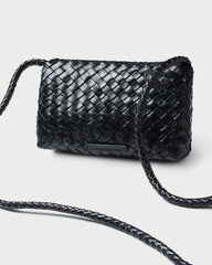 Vinnie Black Woven Leather Crossbody | Women Loeffler Randall