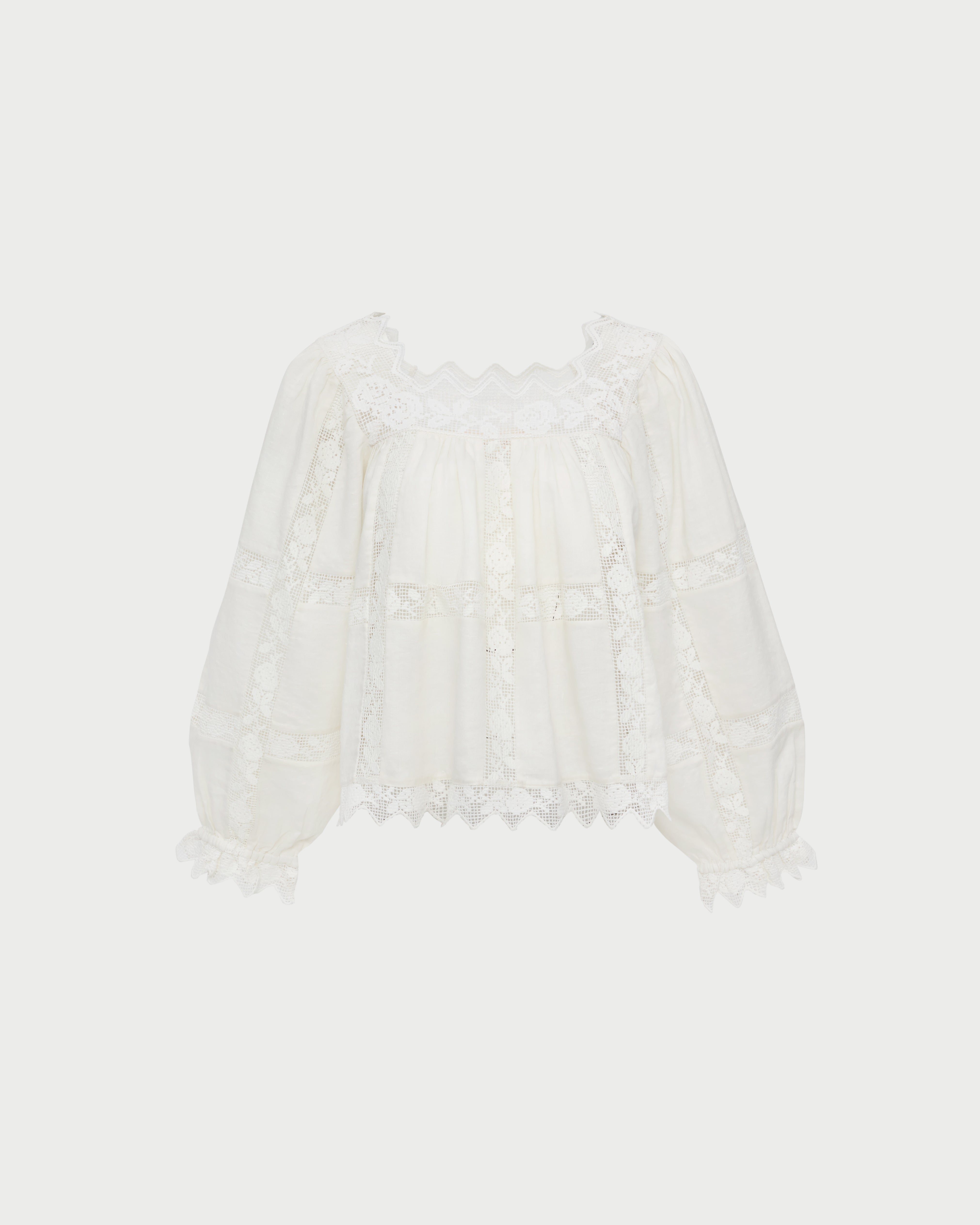 Pauline Embroidered Lace Blouse | Loeffler Randall Women